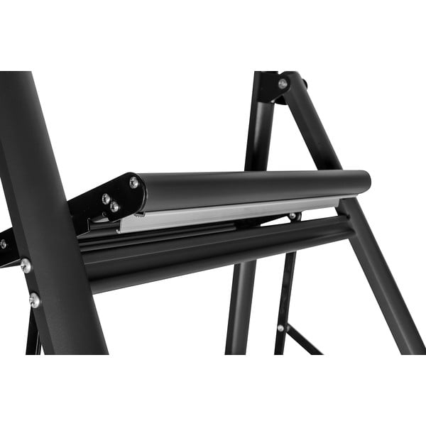 Kompaktna črna lestev Wenko, višina 91,5 cm-image-4