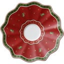 Rdeči porcelanasti krožnik z božičnim motivom Villeroy&Boch, ø 16,5 cm