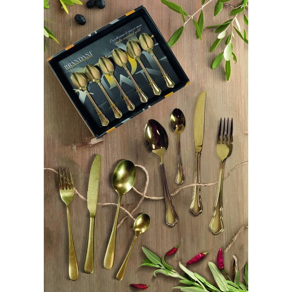 16-delni set jedilnega pribora v zlati barvi Brandani-image-2