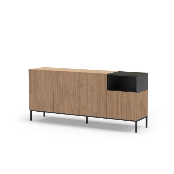 Komoda v naravni barvi 180x80 cm Cailin – Marckeric-image-2