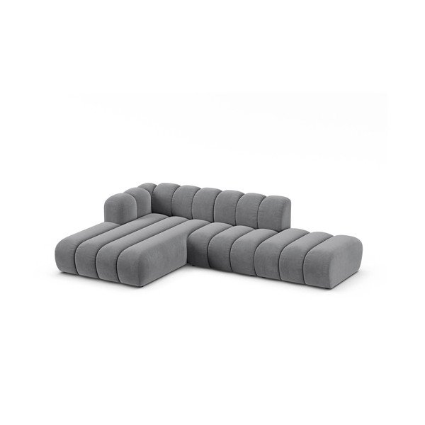 Svetlo siva kotna sedežna garnitura (levi kot) Lupine – Micadoni Home-image-1