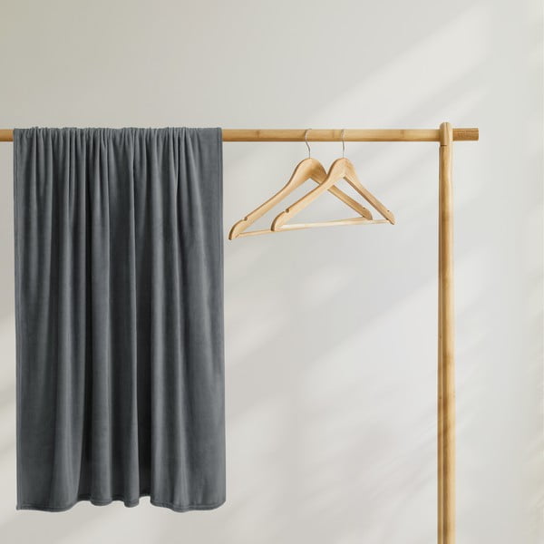 Temno siva odeja iz mikrovlaken DecoKing Mic, 220 x 240 cm-image-4