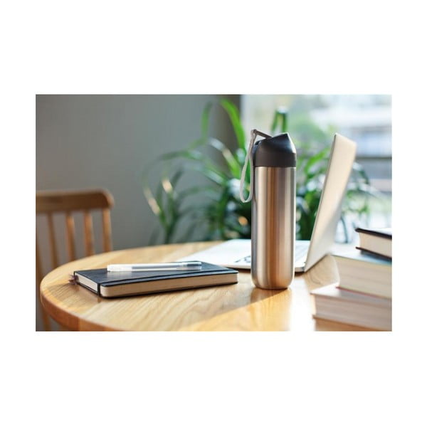 Siva steklenica za vodo iz nerjavečega jekla XD Design Neva, 500 ml-image-3