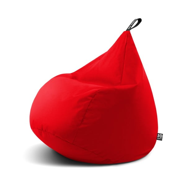 Rdeča otroška vreča za sedenje Drop M – So Soft?