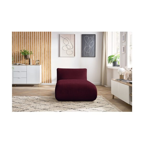 Bordo rdeč žametni kavč modul Lecomte - Bobochic Paris-image-4