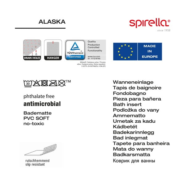 Protizdrsna podloga za kad 36x91 cm Alaska – Spirella-image-2