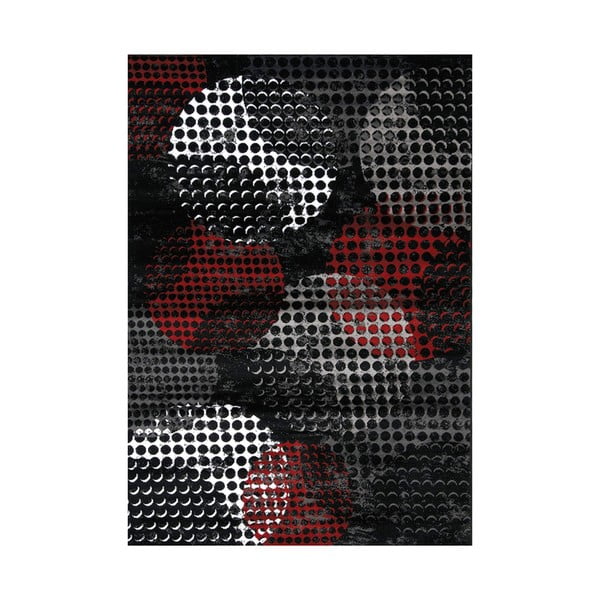 Črno-siva preproga Webtappeti Manhattan Broadway, 160 x 230 cm