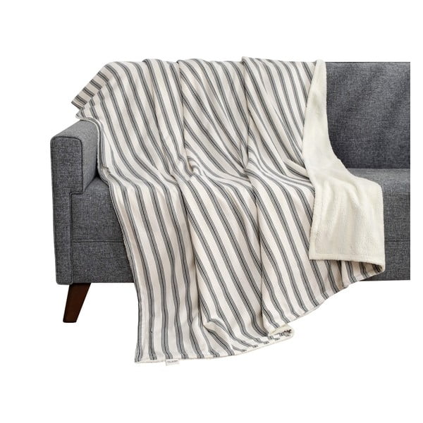 Belo-antracitno siva odeja 150x190 cm Soren Wellsoft – Mijolnir