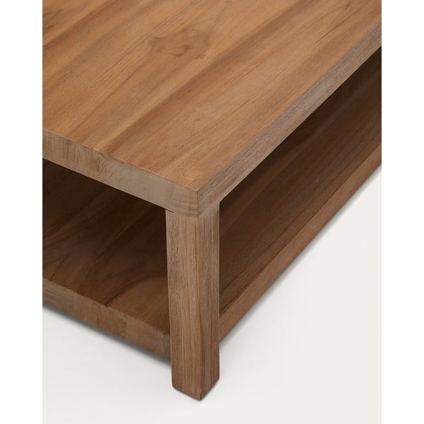 Mizica iz masivnega tika v naravni barvi 70x150 cm Sashi – Kave Home-image-3