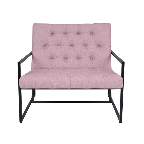 Svetlo roza fotelj Mazzini Sofas Aster-image-4