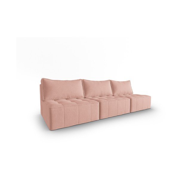 Rožnata sedežna garnitura 240 cm Mike – Micadoni Home-image-2