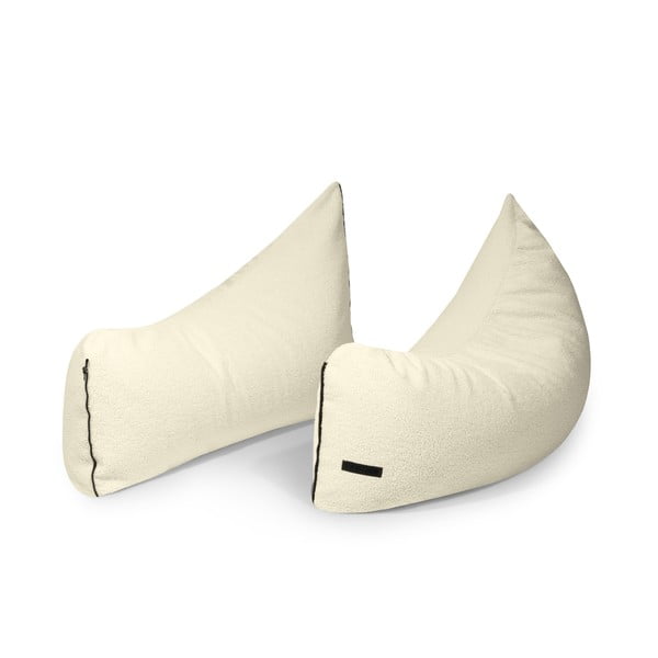 Svetlo siva otroška vreča za sedenje iz tkanine bouclé Clip Clap 115 – SLOWDOWN-image-3