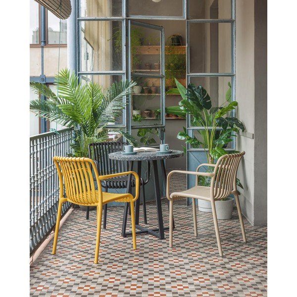 Gorčično rumen vrtni stol Kave Home Isabellini-image-1