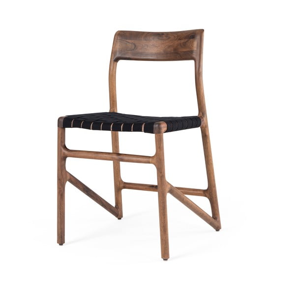 Črn/rjav jedilni stol Fawn – Gazzda