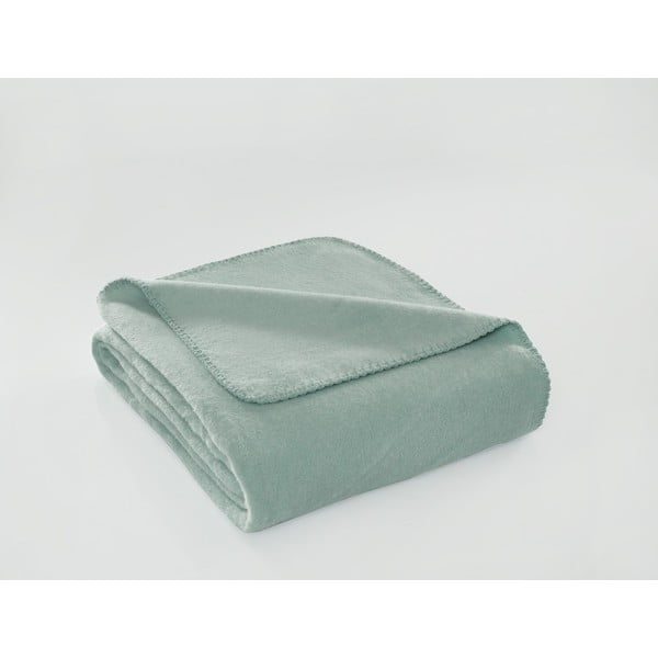 Mentolno zelena odeja iz flisa 130x170 cm Brighton – Mijolnir