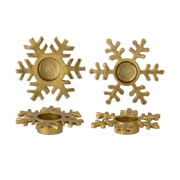 Kovinski svečniki z božičnim motivom v kompletu 2 kos Lisetta - Bloomingville-image-1