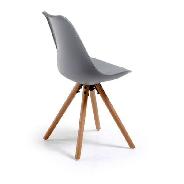 Siv stol z bukovimi nogami loomi.design Lumos-image-1