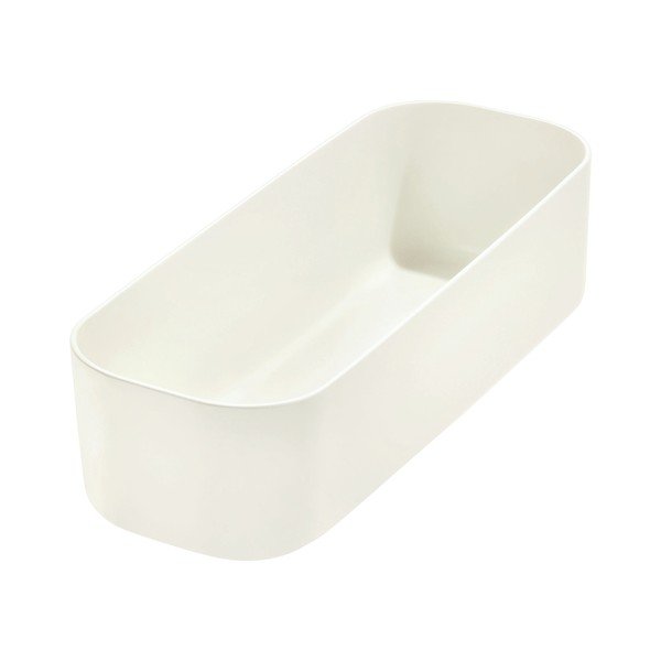 Bela škatla za shranjevanje iDesign Eco, 9 x 27,5 cm