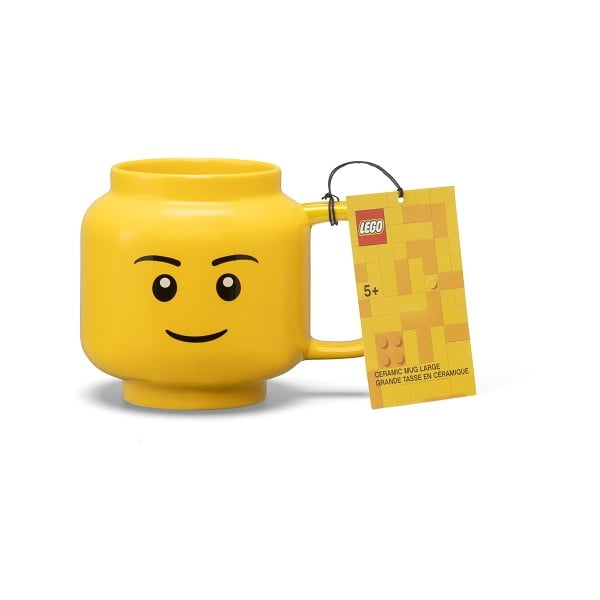 Rumena keramična otroška skodelica 530 ml Head - LEGO®-image-3