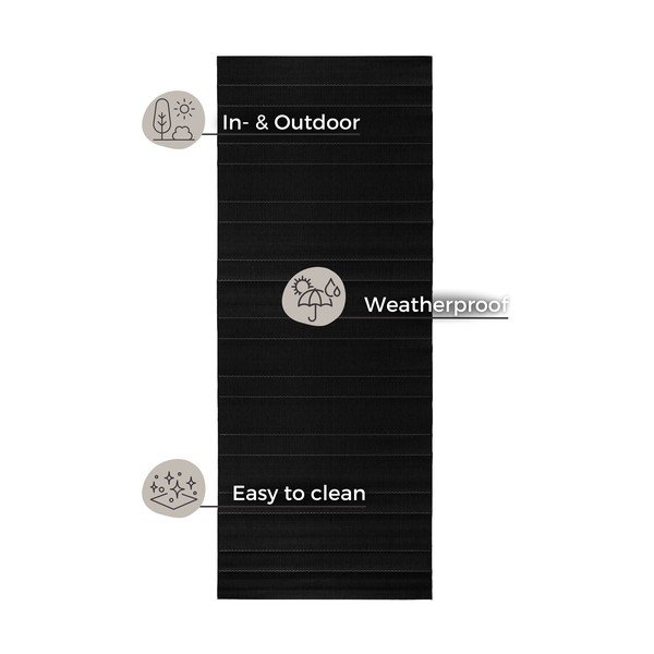 Črn zunanji tekač Hanse Home Sunshine, 80 x 300 cm-image-4