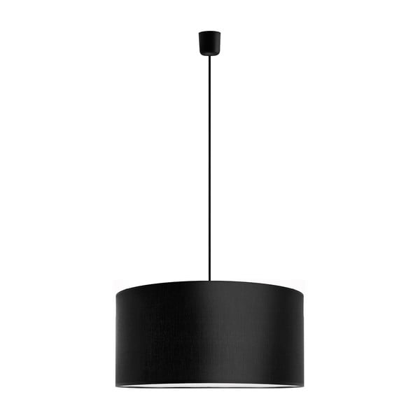 Črna stropna svetilka Sotto Luce MIKA, Ø 50 cm