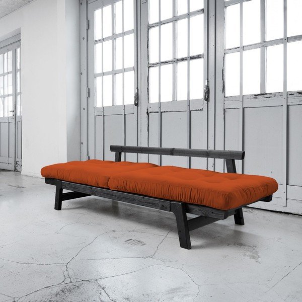 Raztegljiv kavč Karup Step Black/Orange-image-2