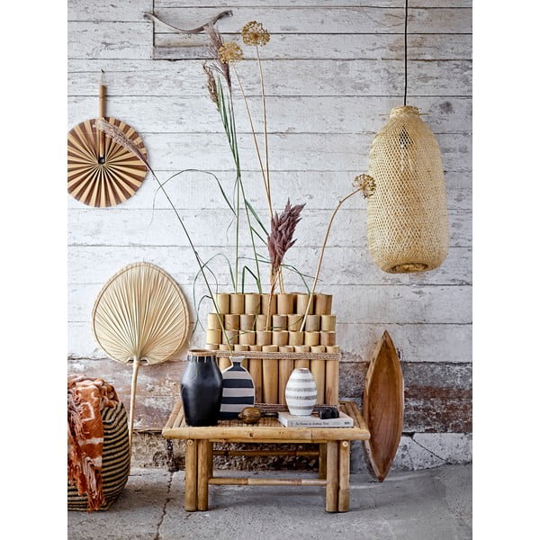 Viseča svetilka v naravni barvi z bambusovim senčilom ø 25 cm Evert – Bloomingville-image-3