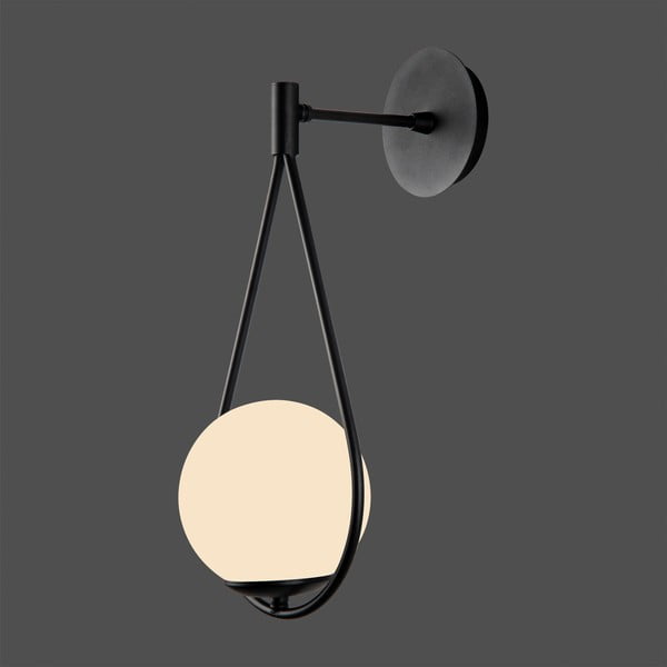 Črna stenska svetilka ø 15 cm Arch – Squid Lighting-image-1