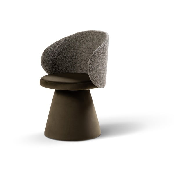 Temno zelen žameten fotelj Inez – Micadoni -image-2