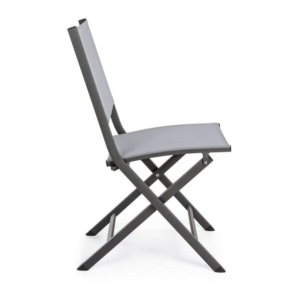 Siv kovinski vrtni stol Elin   – Bizzotto-image-3