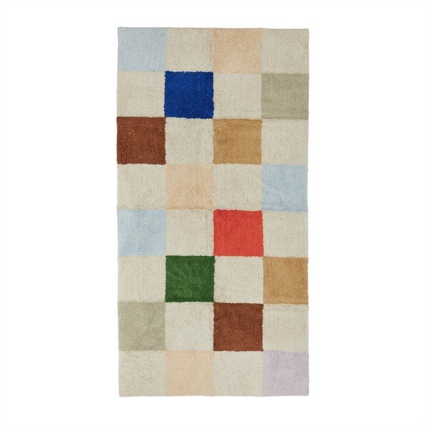 Bombažna otroška preproga 84x168 cm Chess – OYOY Mini