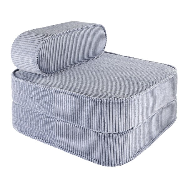 Moder otroški fotelj iz rebrastega žameta Flip – Wigiwama