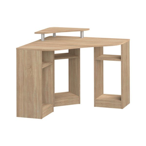 Rjava vogalna delovna miza TemaHome Corner-image-4