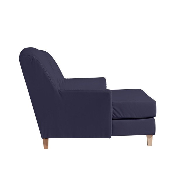 Max Winzer Judith temno modra imitacija usnja, lounge stol-image-2