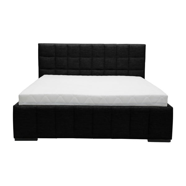 Črna zakonska postelja Mazzini Beds Dream, 140 x 200 cm-image-1