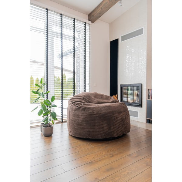 Mentolno zelena otroška vreča za sedenje iz rebrastega žameta Om 85 – SLOWDOWN-image-1