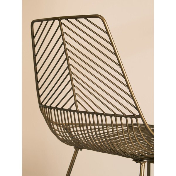 Kovinski jedilni stol v bronasti barvi District – Premier Housewares-image-4