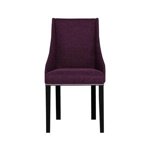 Vijolični stol z nogami iz črnega bukovega lesa Ted Lapidus Maison Patchouli-image-3