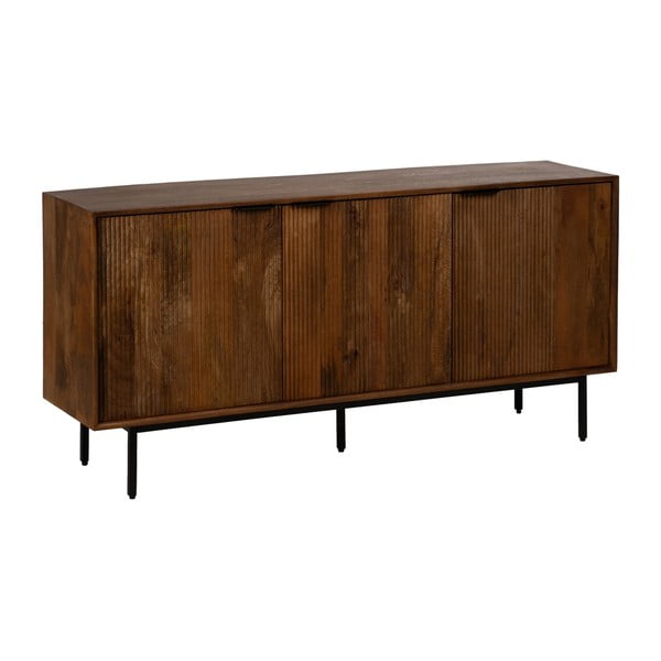 Rjava komoda iz masivnega manga 160x78x40 cm Sagara – Ixia