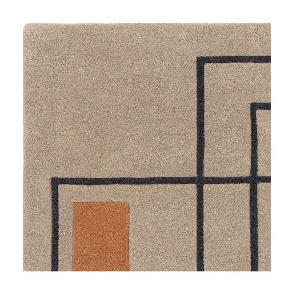 Opečnato oranžna/bež volnena preproga 120x170 cm Reef – Asiatic Carpets-image-2