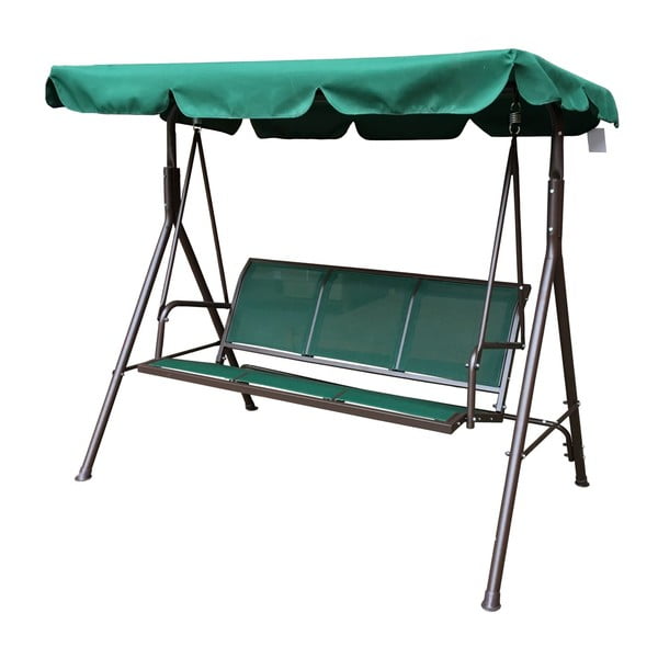 Zelena kovinska vrtna gugalnica Confort – Rojaplast-image-1