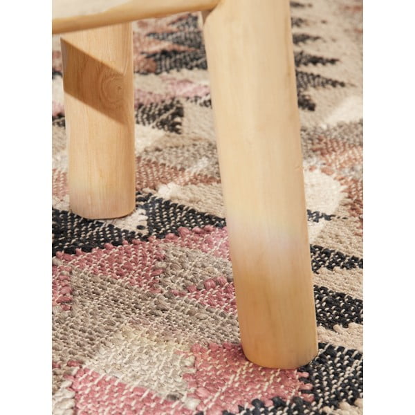 Siv ročno tkan tekač iz jute 80x200 cm Roya Parsa – Elle Decoration-image-3