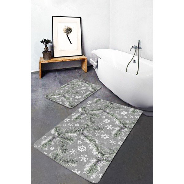 Sive kopalniške preproge v kompletu 2 ks 60x100 cm – Mila Home-image-1