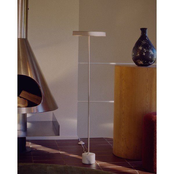 Stoječa svetilka v srebrni barvi (višina 121 cm) Lynor – Kave Home-image-3