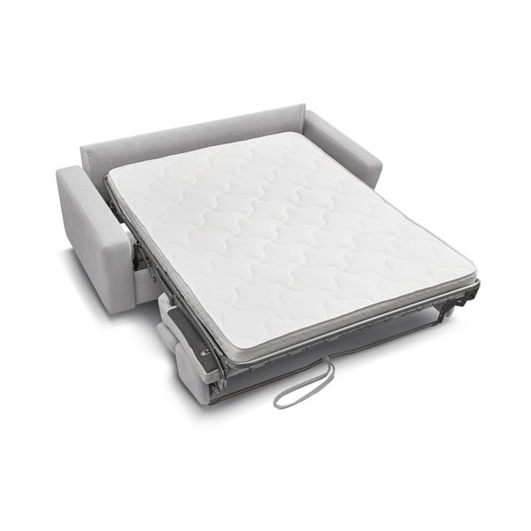 Svetlo siva raztegljiva sedežna garnitura 195 cm Monaco – Bobochic Paris-image-4