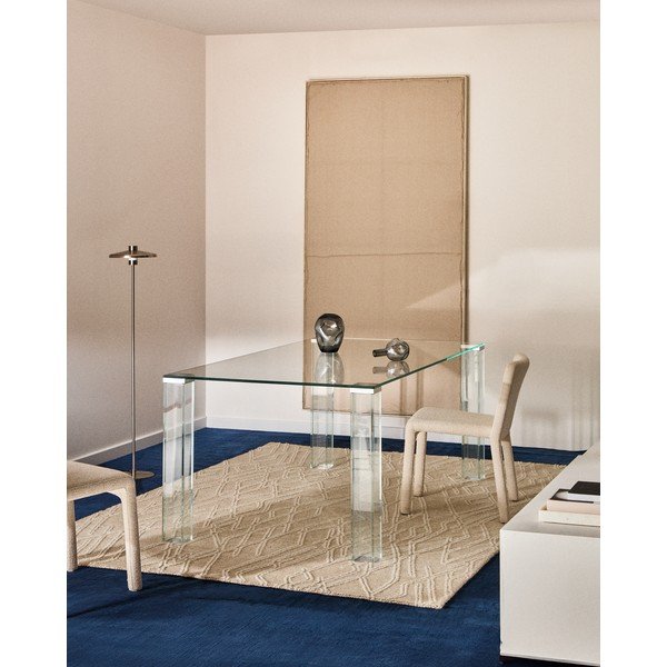 Steklena jedilna miza 90x160 cm Adularia – Kave Home-image-1