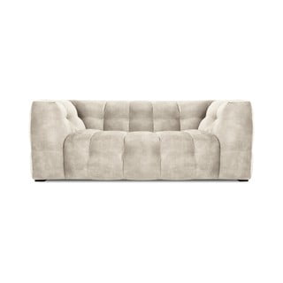 Bež žametna zofa Windsor & Co Sofas Vesta, 208 cm