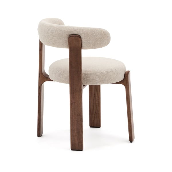 Rjavo-bež jedilni stol iz masivnega jesena Granite – Kave Home-image-4