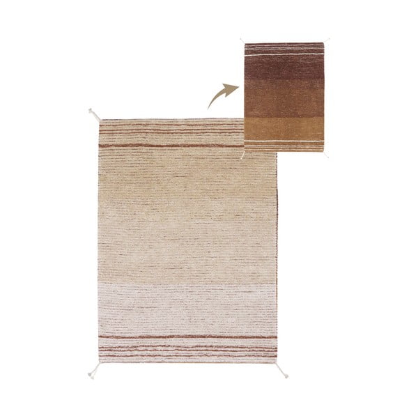 Opečnato oranžna bombažna preproga 170x240 cm Twin Toffee – Lorena Canals-image-3