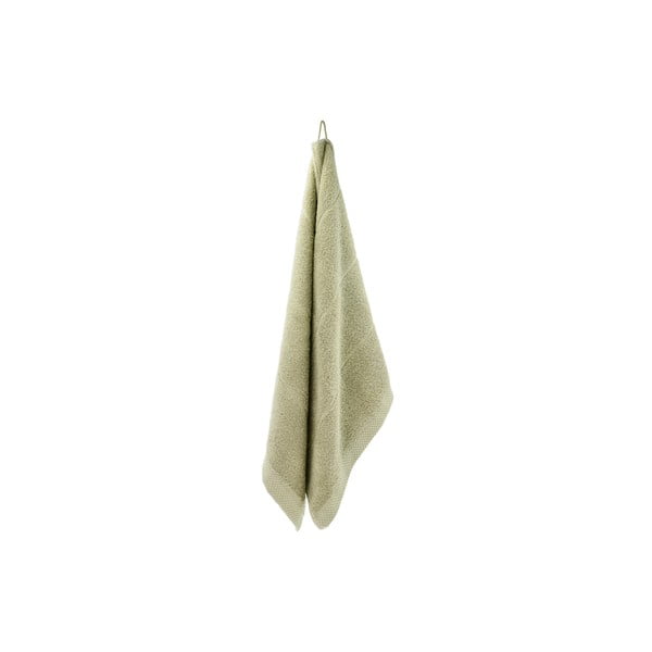 Svetlo zelena frotirna bombažna brisača 50x100 cm Line – Södahl-image-3